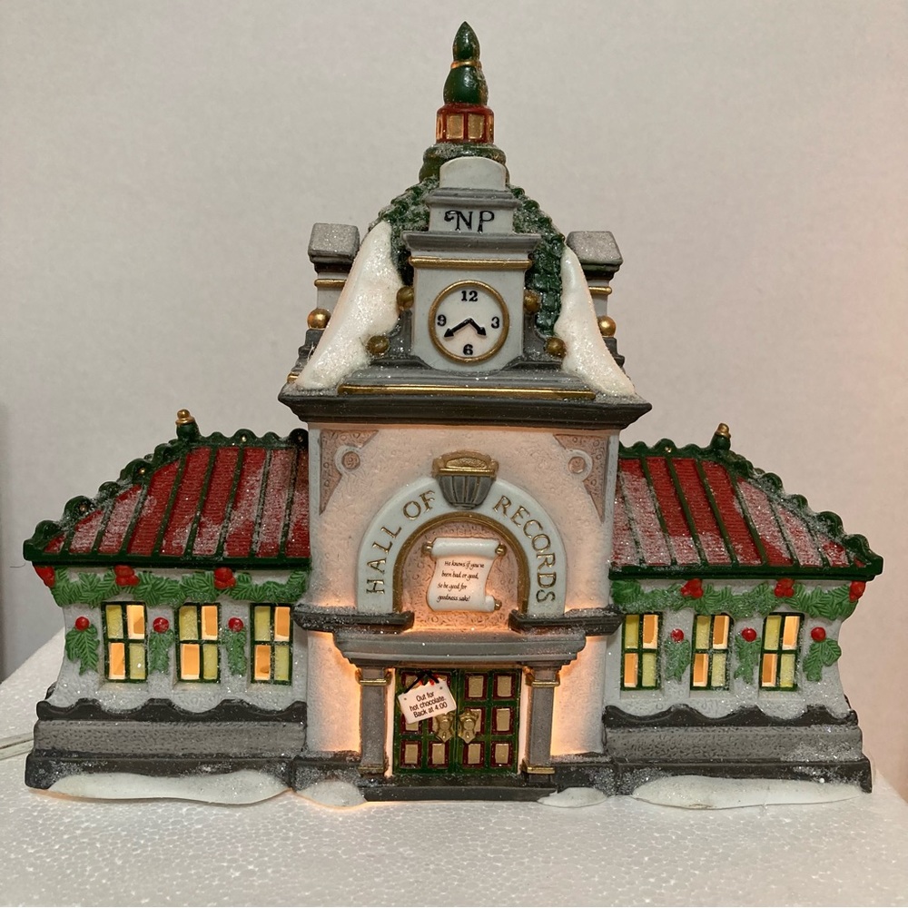 Department 56 “Hall Of Records”. North Pole Series. Heritage Village Collection.
